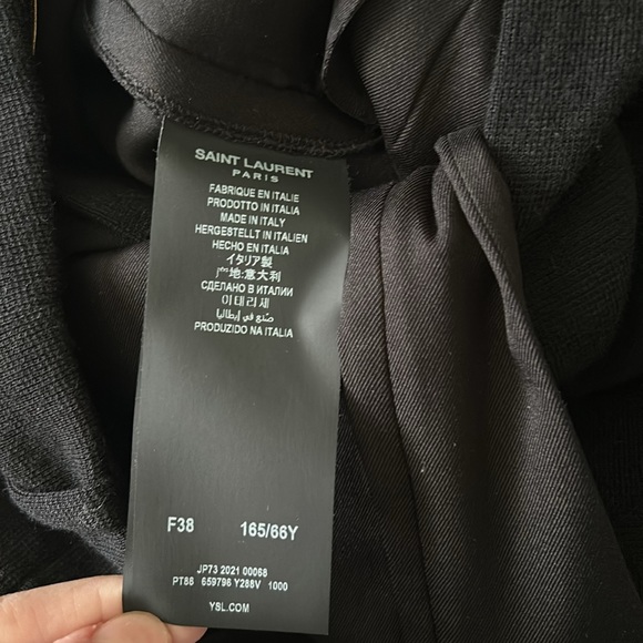 Sale. New Authentic Saint Laurent black wool pants - Picture 11 of 12